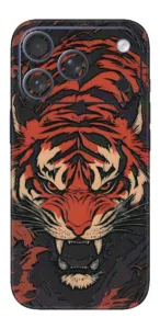 Fiery Tiger - Mobile 3D Textured Skins (Trend Series) design